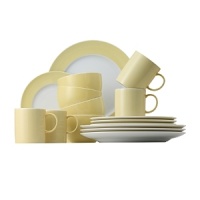 With a pastel rim, this timeless Thomas for Rosenthal dinnerware adds a splash of color to your table and easily mixes with other patterns.