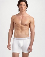 The comfort of high-gauge cotton combines with powerful performance features to redefine a menswear essential. Innovative 3D pouch for air circulation Compression cotton and Breatheasy mesh technology for a perfect fit Stretch-and-recovery system retains fit Moisture-wicking cooling zones Cotton 81% cotton/19% spandex Machine wash Imported 