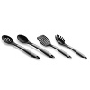 These Calphalon utensils feature unique grip-anywhere handles that lets you decide where to hold it. Crafted with heat-resistant soft-touch silicone accents, these utensils give you a perfect balance of comfort and control. Innovative head designs make dozens of cooking tasks easier.