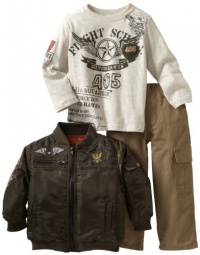 Nannette Baby-Boys Infant 3 Piece Helicopter Jacket Set, Green, 12 Months Nannette Baby-Boys Infant 3 Piece Helicopter Jacket Set, Green, 12 Months
