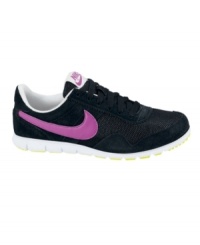 She'll be up and running in this vintage design running sneaker by Nike. She'll be up and running in this vintage design running sneaker by Nike.
