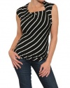 Women's Bailey 44 Viva Italia Top in Black/White Size S