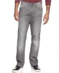 In a smokey gray, these jeans from Sean John set your bold style in stone.