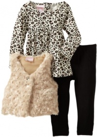 Nannette Baby-Girls Infant 3 Piece Leopard Vest Set, Tan, 18 Months Nannette Baby-Girls Infant 3 Piece Leopard Vest Set, Tan, 18 Months