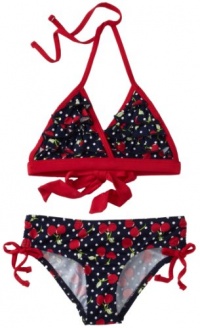 Pink Platinum Girls 2-6X Cherry Printed Two Piece Swimsuit, Navy, 4T Pink Platinum Girls 2-6X Cherry Printed Two Piece Swimsuit, Navy, 4T