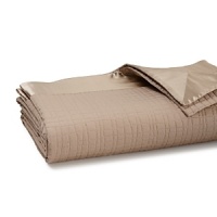 An abstract quilted pattern infuses this luxe HUGO BOSS coverlet with textural richness. An oversized silk border adds a crisp, elegant edge. An abstract quilted pattern infuses this luxe HUGO BOSS coverlet with textural richness. An oversized silk border adds a crisp, elegant edge.
