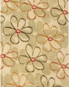 Rizzy Home FN1647 Fusion 8-Feet by 8-Feet Round Area Rug, Beige