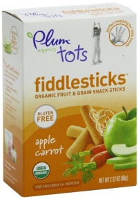 Plum Organics Tots Fiddlesticks Snack Sticks, Apple Carrot, 2.12-Ounce Boxes (Pack of 6) Plum Organics Tots Fiddlesticks Snack Sticks, Apple Carrot, 2.12-Ounce Boxes (Pack of 6)