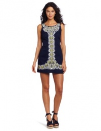 Lilly Pulitzer Women's Delia Shift Dress, True Navy Catch A Ray Embroidery, 6 Lilly Pulitzer Women's Delia Shift Dress, True Navy Catch A Ray Embroidery, 6