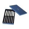 Contemporary steak knives from Villeroy & Boch add modern flair to the dinner table.