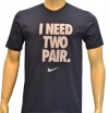 Nike Men's I Need Two Pair T-Shirt Navy