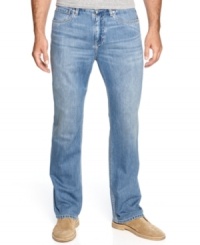 These slightly faded jeans from Tommy Bahama are the perfect complement to your weekend warrior style. These slightly faded jeans from Tommy Bahama are the perfect complement to your weekend warrior style.