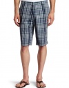 Kenneth Cole New York Men's Flat Front Plaid Short