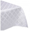 Lenox Laurel Leaf 70-by-86-Inch Oblong / Rectangle Tablecloth, White