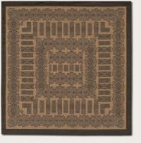 Couristan 1017/2500 Recife Tamworth Cocoa/Black Rug, 8-Feet 6-Inch Square Couristan 1017/2500 Recife Tamworth Cocoa/Black Rug, 8-Feet 6-Inch Square