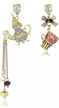Betsey Johnson Morocco Adventure Teapot and Teacup Mismatch Earrings Betsey Johnson Morocco Adventure Teapot and Teacup Mismatch Earrings