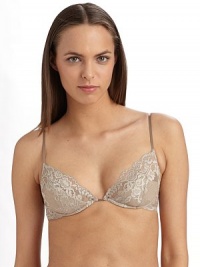 Romantic floral lace with a stunning demi design and slim satin shoulder straps.Lace with scalloped edges Lined bottom cups with underwire Slim satin adjustable straps Back double hook-and-eye closure Back metal logo tag 89% polyamide/10% elastane/1% silk Hand wash Imported Please note: We recommend ordering one cup size up as this style runs small. Romantic floral lace with a stunning demi design and slim satin shoulder straps.Lace with scalloped edges Lined bottom cups with underwire Slim satin adjustable straps Back double hook-and-eye closure Back metal logo tag 89% polyamide/10% elastane/1% silk Hand wash Imported Please note: We recommend ordering one cup size up as this style runs small.