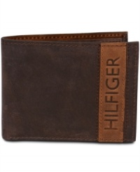 Store your cash in style with this leather logo wallet by Tommy Hilfiger. Store your cash in style with this leather logo wallet by Tommy Hilfiger.