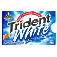 Trident White Gum, Peppermint, 12-Piece Packages (Pack of 12) Trident White Gum, Peppermint, 12-Piece Packages (Pack of 12)