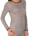 Cuddl Duds Women's Softwear Lace Edge Crew Neck Long Sleeve