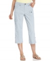 Complete your casual, warm-weather look with Style&co.'s cargo capris  -- get them for a great price, too!