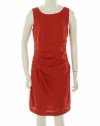 AK Anne Klein Women's Crushed Satin Sleeveless Dress