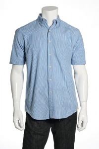 Club Room Striped Blue Lake Button Down Shirt Club Room Striped Blue Lake Button Down Shirt