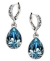Givenchy's mesmerizing earrings bring an alluring appeal to your evening attire. Crafted in imitation rhodium-plated mixed metal, these teardrop earrings are adorned with aqua and sapphire crystal stones.