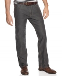With a classic color and casual straight leg fit, these Tommy Bahama jeans offer timeless style. With a classic color and casual straight leg fit, these Tommy Bahama jeans offer timeless style.