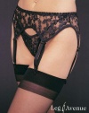 Leg Avenue Women's 2-Piece Lace Garter Belt Set with Matching Thong #8888