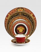 A wonder of elegant scrolls, colors and detail in a porcelain design inspired by the House of Versace's instantly recognizable Medusa logo. From the Medusa Red CollectionPorcelain12 diam.Hand washMade in Germany