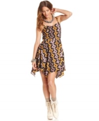 Add a bold print to your fall look with this southwest-inspired Bar III dress -- perfectly paired with booties for when it's crisp out! Add a bold print to your fall look with this southwest-inspired Bar III dress -- perfectly paired with booties for when it's crisp out!
