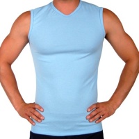 Men's New Rib V-Neck Muscle Top T-Shirt Gary Majdell Sport Men's New Rib V-Neck Muscle Top T-Shirt Gary Majdell Sport