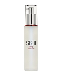 This light, quick-absorbing gel emulsion with a Sebu-Marine Complex and Pitera moisturizes and refines texture while minimizing oily shine that can make pores more noticeable. Facial Clear Solution leaves skin feeling refreshed, hydrated and smooth.Dispense a pearl-sized amount. Apply sparsely, but evenly over entire face, paying special attention to areas that require shine control (forehead, nose and chin).