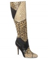 Indulge in the luxury of this tall style by Carlos by Carlos Santana. The Regal boots feature a stoned and beaded upper and patchwork detail along the shaft.