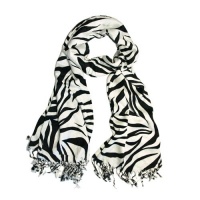 Elegant Zebra Animal Print Fringe Scarf - Different Colors Available Elegant Zebra Animal Print Fringe Scarf - Different Colors Available