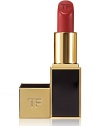 To Tom Ford, there is no more dramatic accessory than a perfect lip. It is the focus of the face and it has the power to define a woman's whole look. Each lip color is Tom Ford's modern ideal of an essential makeup shade. Rare and exotic ingredients including soja seed extract, Brazilian murumuru butter and chamomilia flower oil create an ultra-creamy texture with an incredibly smooth application.