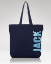 Jack Spade Canvas Logo Tote Bag