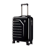 The 22 ultra-lightweight Victorinox Spectra™ carry-on travel case boasts a crush-proof shell and an adjustable handle that accommodates travelers of different heights. The eight-wheel double caster system makes for a smooth ride, while the exterior raised ridges increase strength. Interior zippered mesh divider wall. The 22 ultra-lightweight Victorinox Spectra™ carry-on travel case boasts a crush-proof shell and an adjustable handle that accommodates travelers of different heights. The eight-wheel double caster system makes for a smooth ride, while the exterior raised ridges increase strength. Interior zippered mesh divider wall.