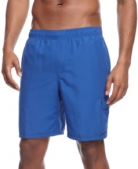 Safety first. Keep all your essentials close to you with these cargo swim trunks from Nike. Safety first. Keep all your essentials close to you with these cargo swim trunks from Nike.