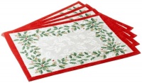 Lenox Golden Holly 13-inch by 19-inch Placemat, Set of 4 Lenox Golden Holly 13-inch by 19-inch Placemat, Set of 4