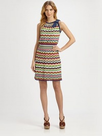 A fantastic knit with the right fit, thanks to a timeless silhouette and flattering fabrication.Round neckBow detail at shouldersSleevelessElasticized waistSolid trimFully linedAbout 35 from shoulder to hem79% cotton/19% viscose/2% linenDry cleanImported Model shown is 5'10½ (179cm) wearing US size 4. A fantastic knit with the right fit, thanks to a timeless silhouette and flattering fabrication.Round neckBow detail at shouldersSleevelessElasticized waistSolid trimFully linedAbout 35 from shoulder to hem79% cotton/19% viscose/2% linenDry cleanImported Model shown is 5'10½ (179cm) wearing US size 4.