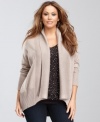 Cozy yet chic, INC's plus size cardigan is a must-have for cold-weather layering!