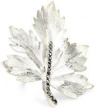 Shameless Jewelry Animal Attraction Sterling Silver-Tone Swarovski Leaf Ring Shameless Jewelry Animal Attraction Sterling Silver-Tone Swarovski Leaf Ring