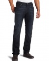 7 For All Mankind Men's Slimmy Slim Straight Leg Jean in Los Angeles Dark