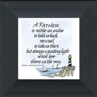 Father Saying Frame Black 3.5x3.5 Gift Inspirational with Built in Easel Father Saying Frame Black 3.5x3.5 Gift Inspirational with Built in Easel