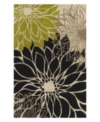 A bold, modern floral motif adds instant allure to your room. Hand-tufted in India using soft, thick-pile wool, this area rug from Dalyn has a free-flowing pattern that's perfect to the last petal.