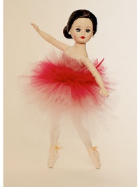 Adapted from American Ballet Theatre's production of The Nutcracker, this graceful ballerina is dressed for the lovely Waltz of the Flowers section.10 cloth dollDressed in a short, layered tulle tutu and satin toe shoesRecommended for ages 3 and upImported Adapted from American Ballet Theatre's production of The Nutcracker, this graceful ballerina is dressed for the lovely Waltz of the Flowers section.10 cloth dollDressed in a short, layered tulle tutu and satin toe shoesRecommended for ages 3 and upImported