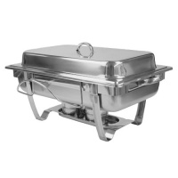 Excellante 8 Quart Stainless Steel Chafer, Stackable Excellante 8 Quart Stainless Steel Chafer, Stackable