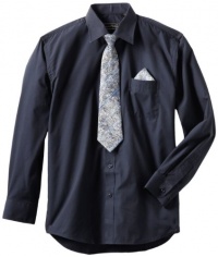 American Exchange Boys 8-20 Dress Shirt With Tie And Pocket Square American Exchange Boys 8-20 Dress Shirt With Tie And Pocket Square
